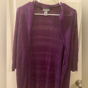 Violet Cardigan : great for summer time ! Light weight coverage